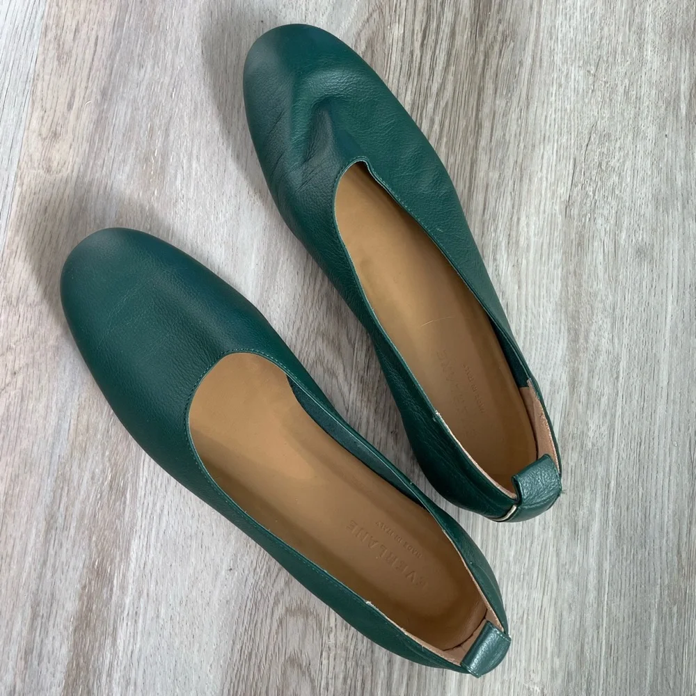 Everlane Day Glove Flats Ivy Green - Picture 2 of 7
